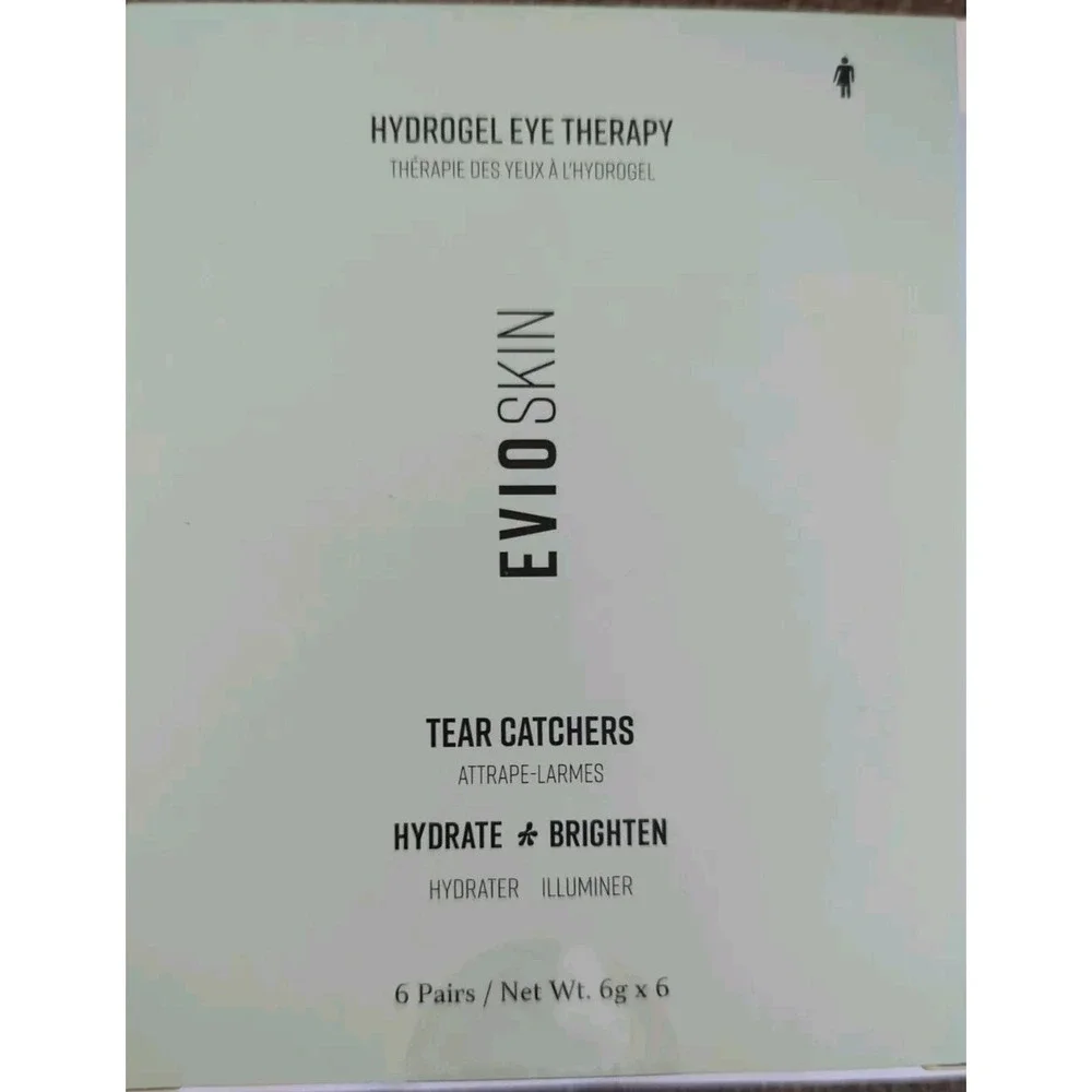 EVIO‎ SKIN- Hydrogel Eye Therapy Tear Catchers, Hydrate & Brighten, 6 Pairs- NIB